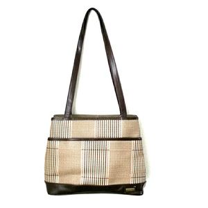Evan Picone Brown Shoulder Purse.
